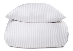 Sengetøj i 100% Bomuldssatin - 140x200 cm - Hvidt ensfarvet sengesæt - Borg Living sengelinned
